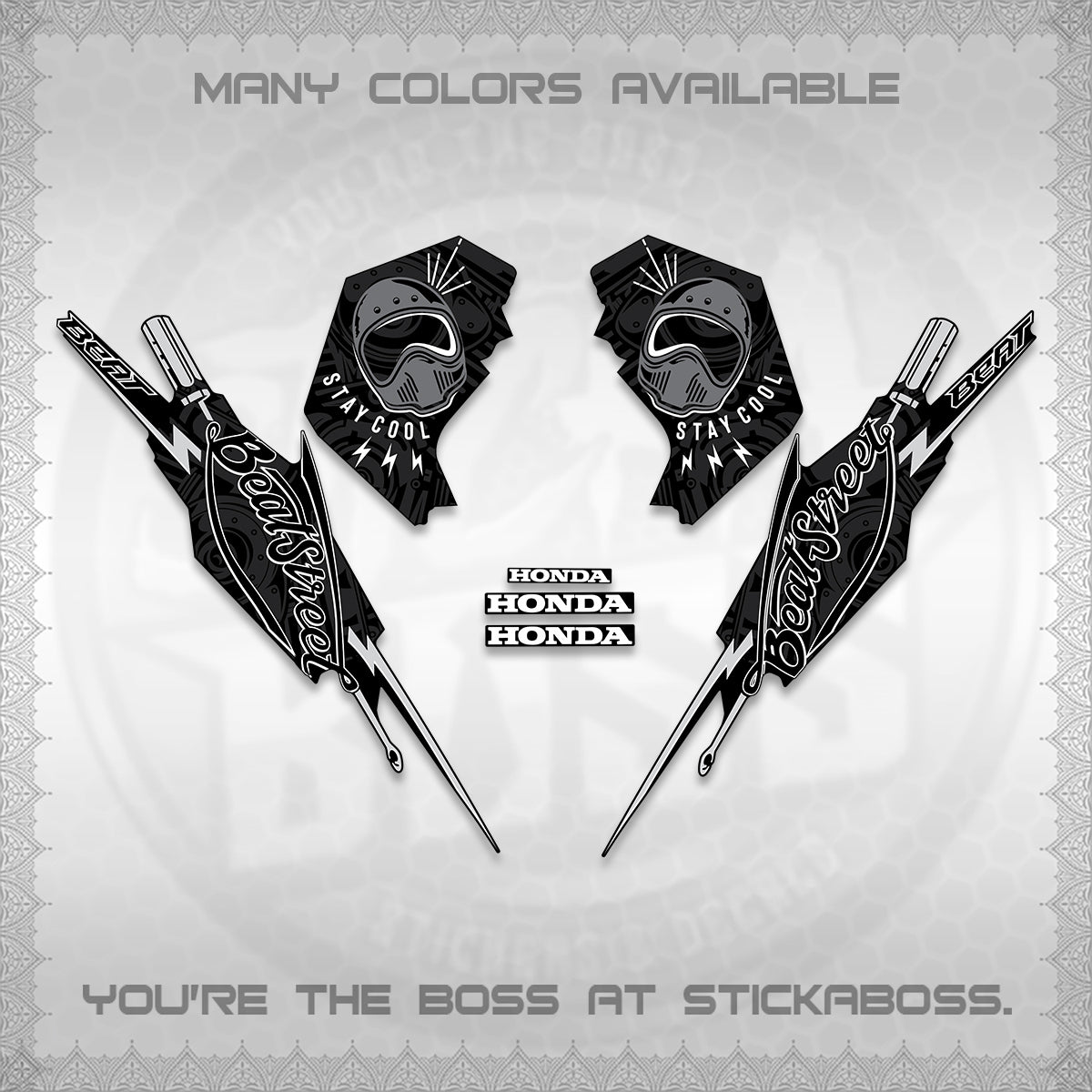 BEAT FI V2 DECALS (2026 BEATSTREET DESIGN) STICKER KITS BY STICKABOSS