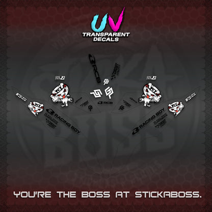 CLICK V3 UV TRANSPARENT DECALS (2026 RACE ZOMBIE DESIGN)STICKER DECALS By STICKABOSS