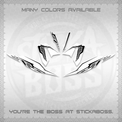 CLICK 125 V4 FOR WHITE DECALS (2026 VEERIZA STYLISH DESIGN) STICKER DECALS By STICKABOSS