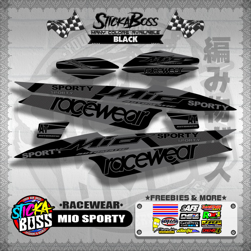 MIO SPORTY DECALS ( RACEWEAR )【WITH FREEBIES】