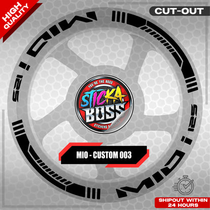 MIO I 125 MAG STICKER SET  ( 2 MAGS ) - CUSTOM 003 | VINYL WATERPROOF CUT-OUT DECALS