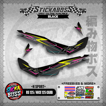 RS 125 NICE / 125 CARB STICKER DECALS ( N SPORT )【WITH FREEBIES】