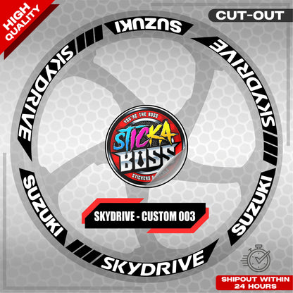 SKYDRIVE MAG STICKER SET ( 2 MAGS ) - CUSTOM 003 | VINYL WATERPROOF CUT-OUT DECALS
