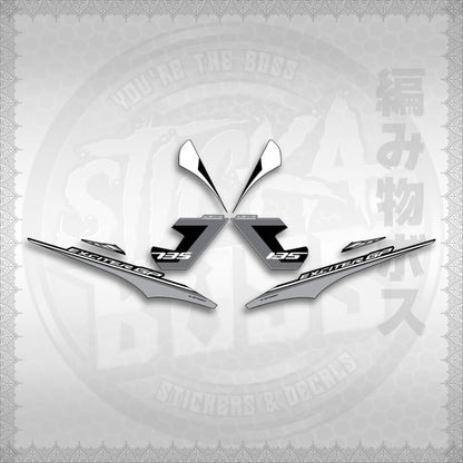 STICKER DECALS for SNIPER 135 MX(S13525EXGP)By STICKABOSS (SOFIE LAMINATED WATERPROOF)