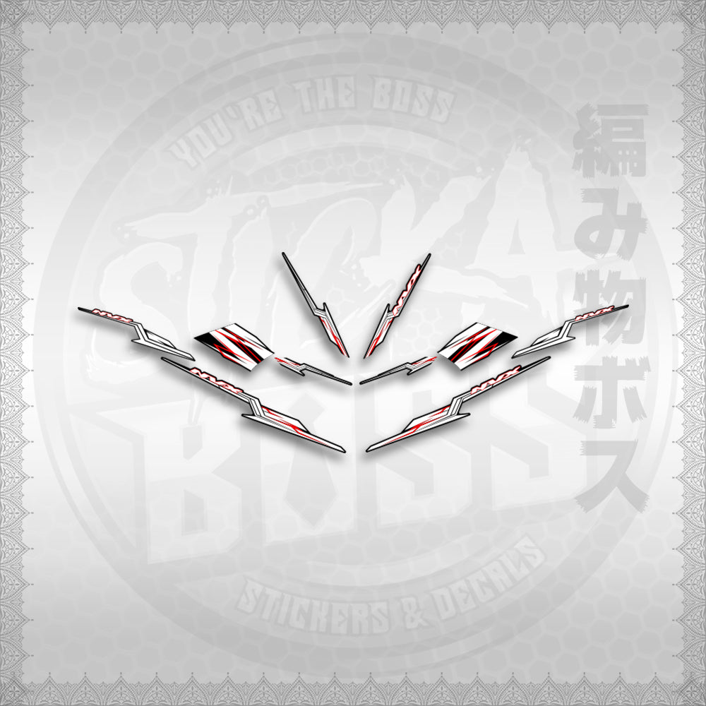 STICKER DECALS for AEROX 155 V1 THAI (AV1STOLTHST) By STICKABOSS (SOFIE LAMINATED WATERP