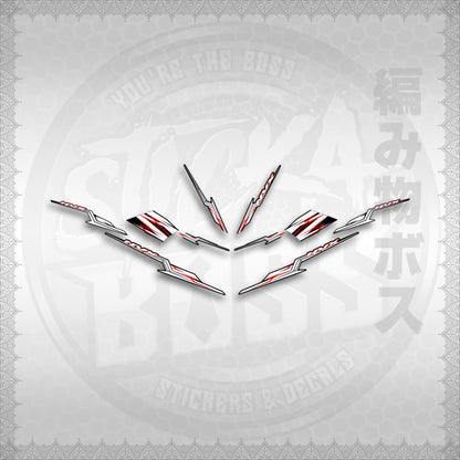 STICKER DECALS for AEROX 155 V1 THAI (AV1STOLTHST) By STICKABOSS (SOFIE LAMINATED WATERP