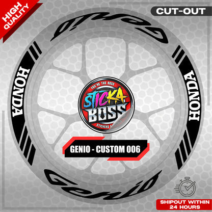 GENIO MAG STICKER SET ( 2 MAGS ) - CUSTOM 006 | VINYL WATERPROOF CUT-OUT DECALS