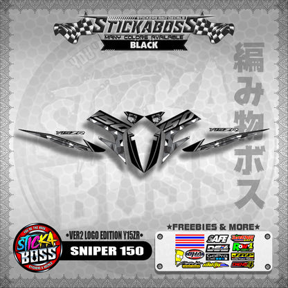 SNIPER 150 DECALS ( VER2 LOGO EDITION Y15ZR )【WITH FREEBIES】MALAYSIAN CONCEPT/ EXCITER 150