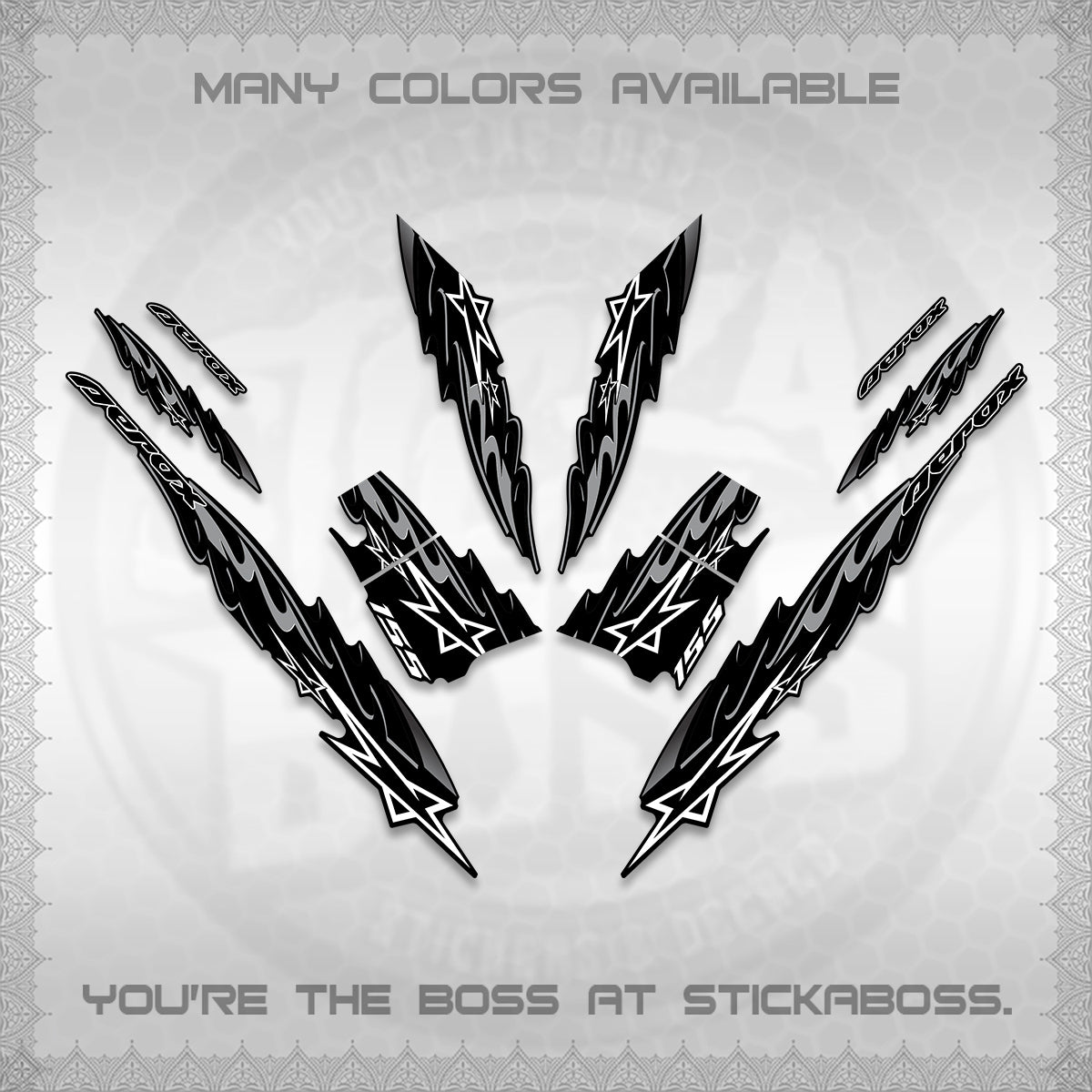 AEROX V2 INDO DECALS (2026 STAR 0001 MOTIF) STICKER KITS By STICKABOSS