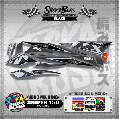 SNIPER 150 DECALS ( VER3 MX KING )【WITH FREEBIES】