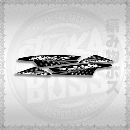 STICKER DECALS for MIO SPORTY / SMILE (MSPSSIMOCO) By STICKABOSS (SOFIE LAMINATED WATERPROOF)