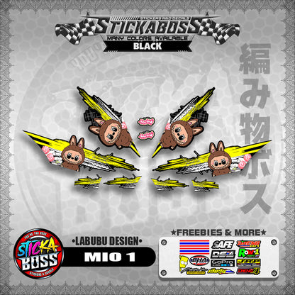 MIO 1 STICKER DECALS ( LABUBU DESIGN )【WITH FREEBIES】