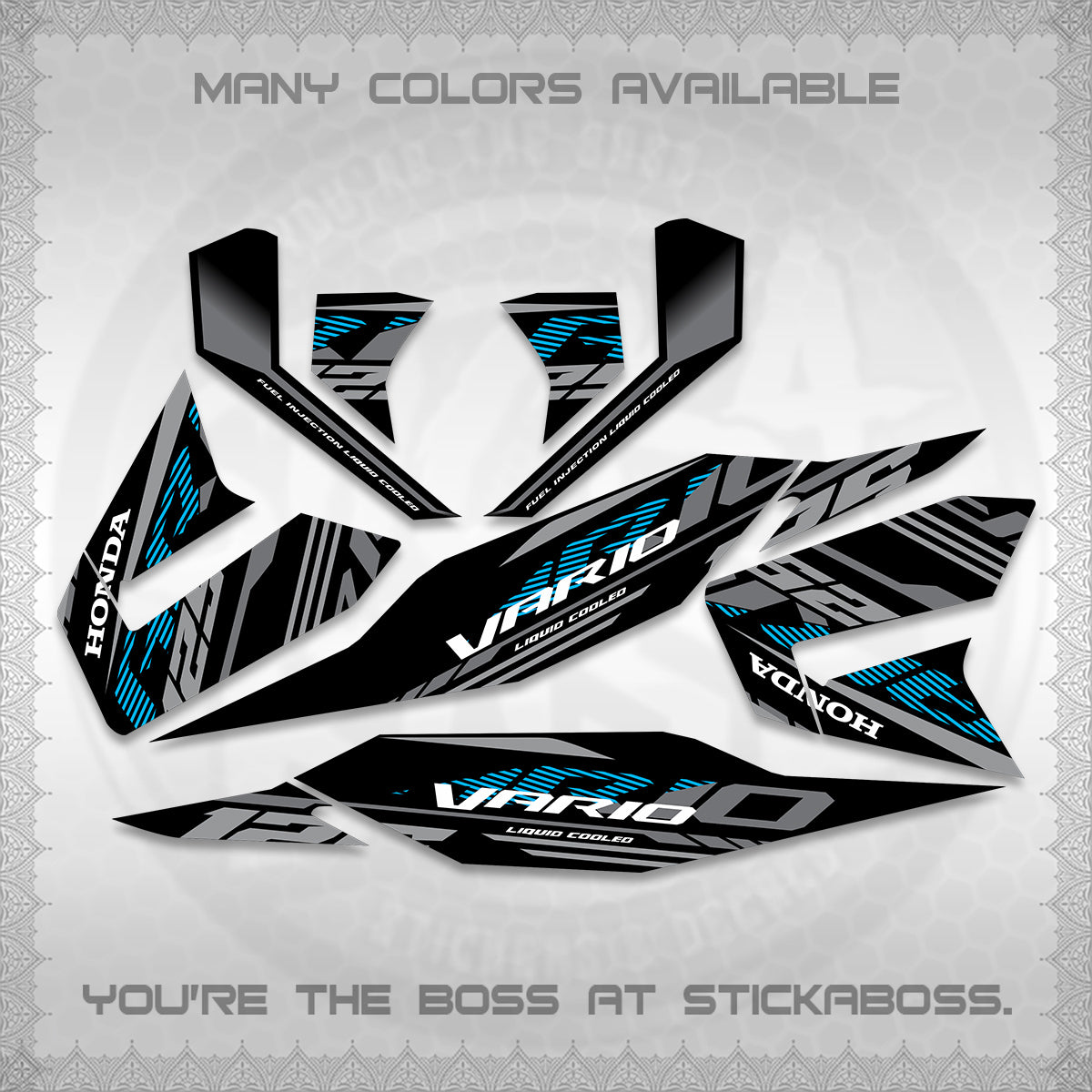 CLICK 125 V4 MALAY VARIO DECALS (2026 VV12 DESIGN) STICKER KITS BY STICKABOSS