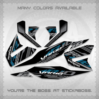 CLICK 125 V4 MALAY VARIO DECALS (2026 VV12 DESIGN) STICKER KITS BY STICKABOSS
