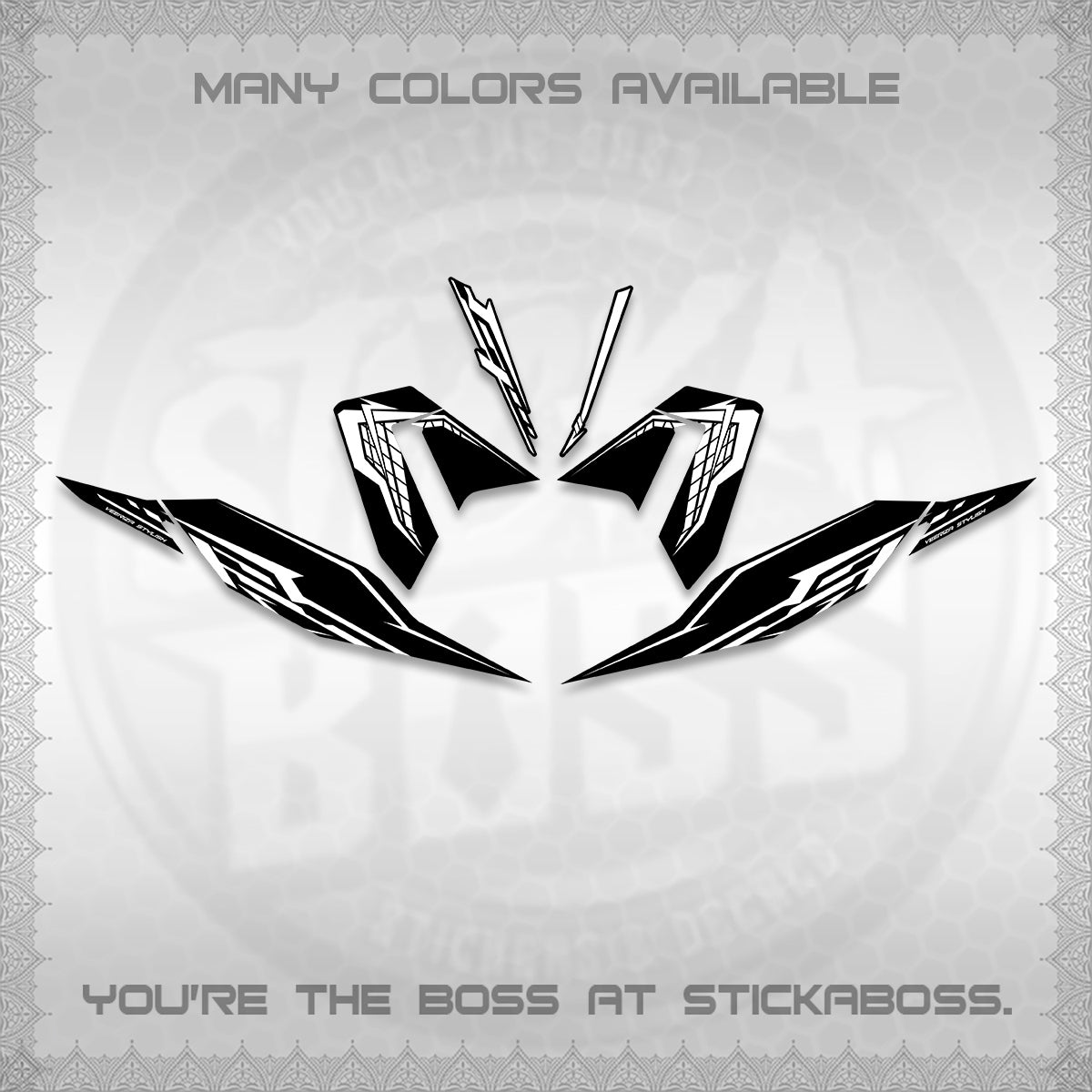 CLICK 125 V4 DECALS (2026 VEERIZA STYLISH DESIGN) STICKER DECALS By STICKABOSS