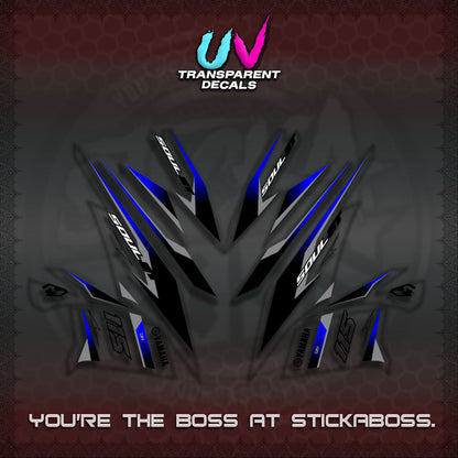 MIO SOUL I 115 GT INDO UV TRANSPARENT DECALS(0003 DESIGN)STICKER DECALS By STICKABOSS