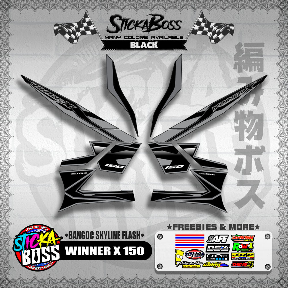 WINNER X 150 DECALS ( BANGOC SKYLINE FLASH )【WITH FREEBIES】