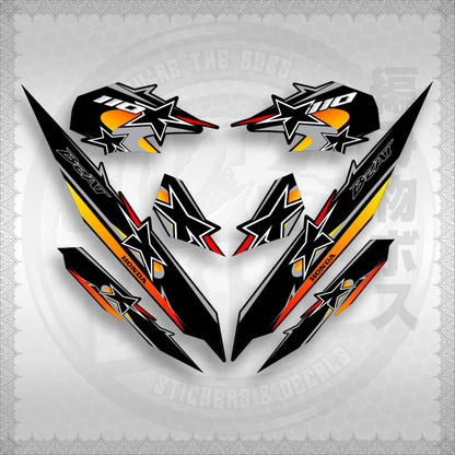 BEAT Fi V3 INDO CONCEPT ( TERBARU MOTIF ) STICKER DECALS By STICKABOSS