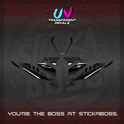 CLICK 125 V4 VARIO UV TRANSPARENT DECALS (2026 VR0007 DESIGN) STICKER KITS By STICKABOSS