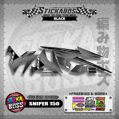 SNIPER 150 ( STOCK DECALS 2020 DESIGN ) 【WITH FREEBIES】
