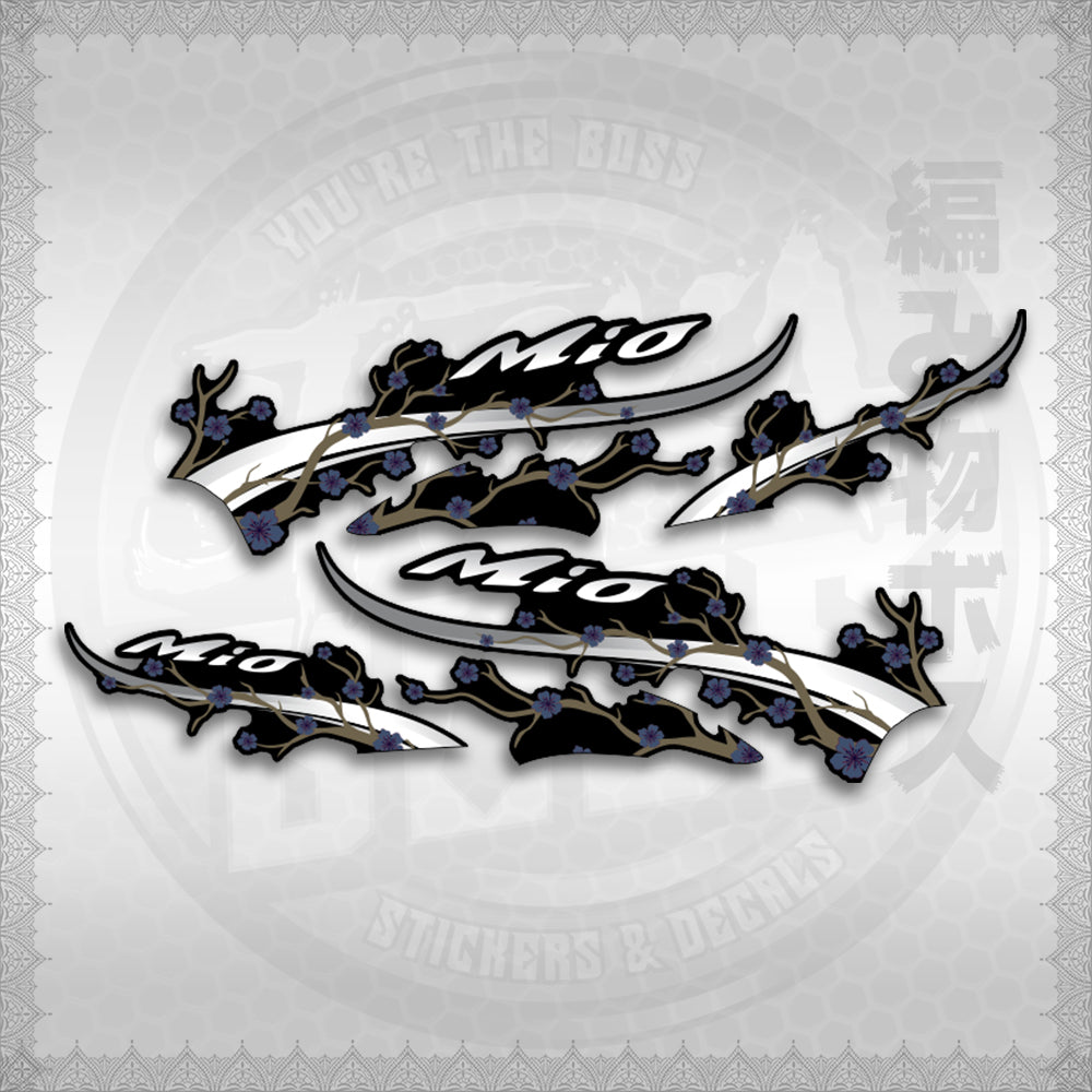 STICKER DECALS for MIO SPORTY (MSPSAXFL) By STICKABOSS (SOFIE LAMINATED WATERPROOF)