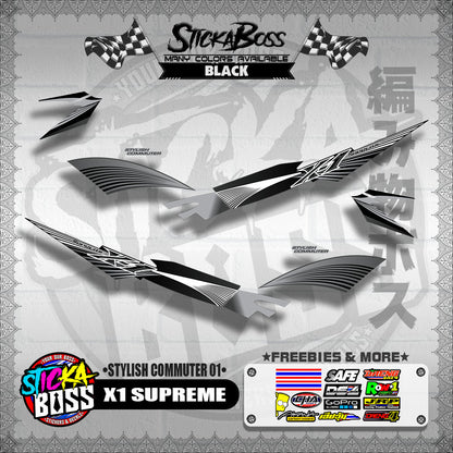 X1 SUPREME DECALS ( STYLISH COMMUTER 01 )【WITH FREEBIES】