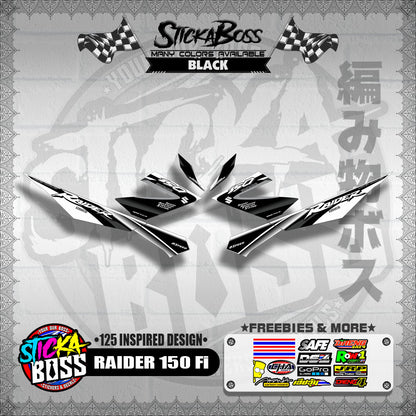 RAIDER 150 Fi DECALS ( 125 INSPIRED DESIGN )【WITH FREEBIES】