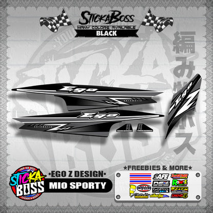 MIO SPORTY DECALS ( EGO Z DESIGN )【WITH FREEBIES】