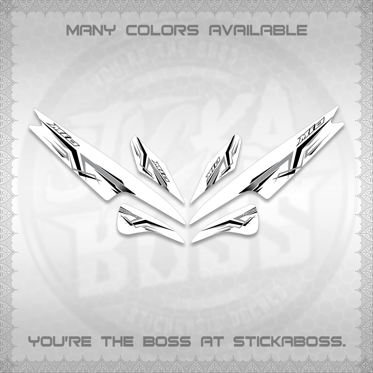 MIO SPORTY  SMILE INDO DECALS FOR WHITE (A24 VARIASI) STICKER DECALS BY STICKABOSS