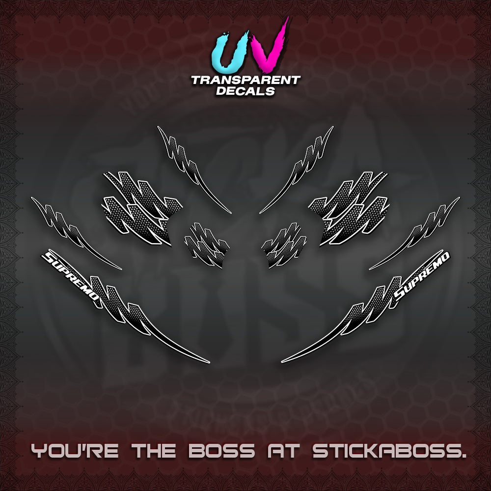 ADV 160 UV TRANSPARENT STRIPING(1 TONE PUTREA VIRDIAN) STICKER DECALS By STICKABOSS