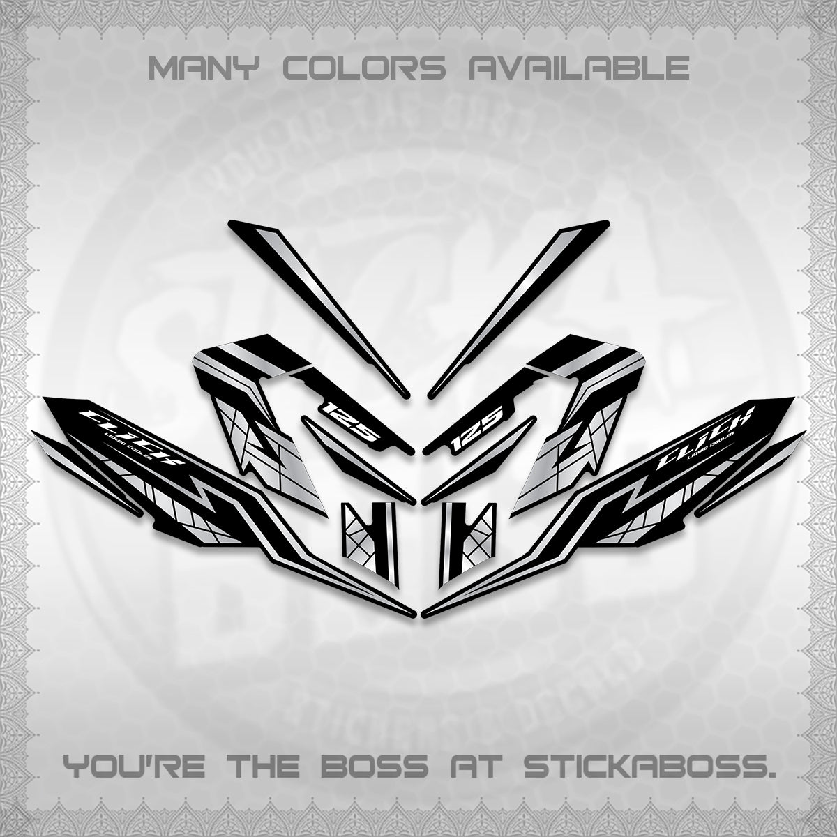 CLICK V4 INDO DECALS (2026 NEW LINE X STYLE) STICKER KITS By STICKABOSS