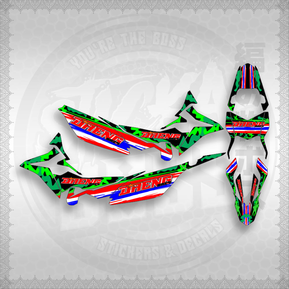 STICKER DECALS FOR XRM 125 FI FULL DECALS (X125FARDASA) By STICKABOSS (SOFIE LAMINATED WATERPROOF)