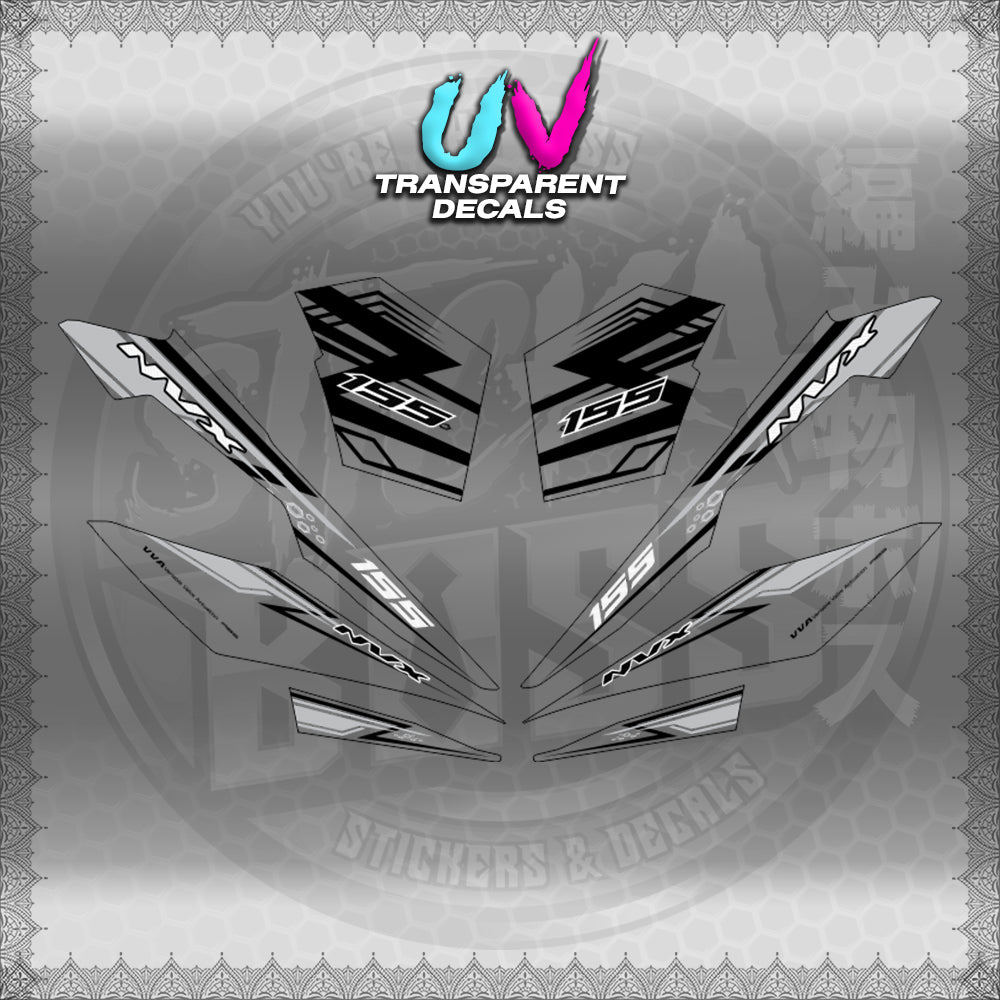 【PREMIUM UV PRINT】TRANSPARENT AEROX V3 ALPHA TURBO INDO (AV3NVRAST) 【WITH FREEBIES】