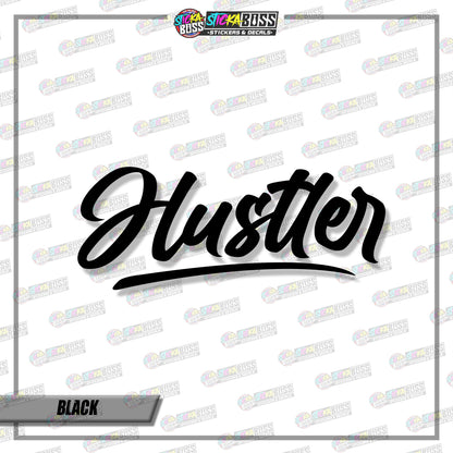HUSTLER ( VINYL CUT-OUT STICKER DECALS )【Stickaboss】