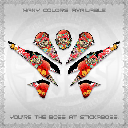 CLICK 125 V2 VARIO DECALS (DARUMA CLOUDS DESIGN) STICKER DECALS By STICKABOSS (Copy)