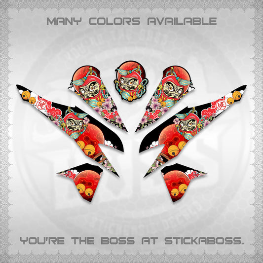 CLICK 125 V2 VARIO DECALS (DARUMA CLOUDS DESIGN) STICKER DECALS By STICKABOSS (Copy)