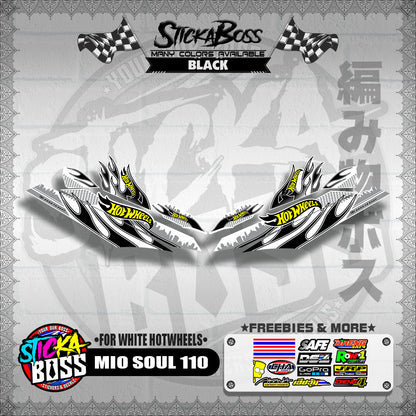 MIO SOUL 110 CARB OLD DECALS ( FOR WHITE HOTWHEELS )【WITH FREEBIES】