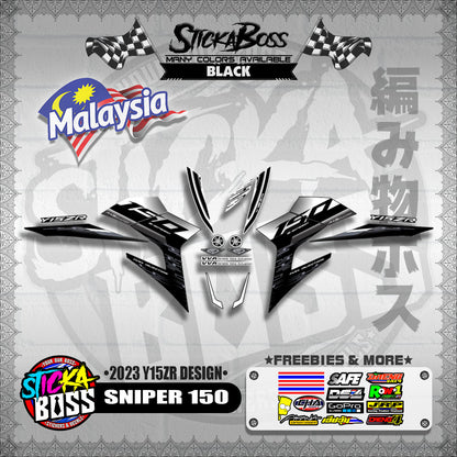SNIPER 150 DECALS ( 2023 Y15ZR DESIGN )【WITH FREEBIES】