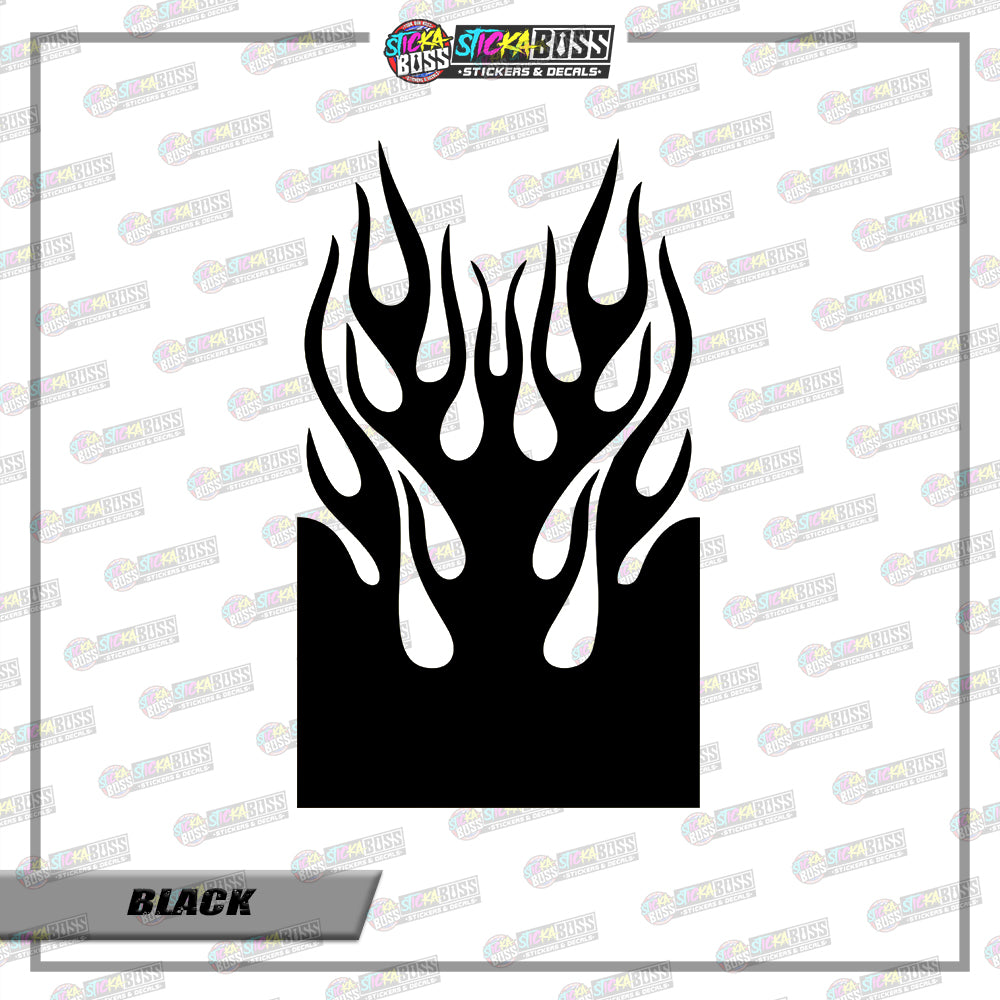FIRE TRIBAL FENDER ( VINYL CUT-OUT STICKER DECALS )【Stickaboss】