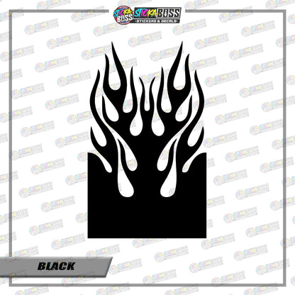 FIRE TRIBAL FENDER ( VINYL CUT-OUT STICKER DECALS )【Stickaboss】