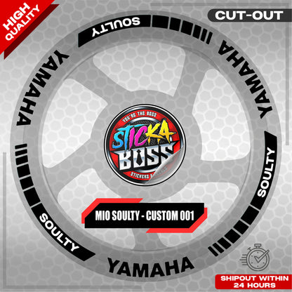 MIO SOULTY MAG STICKER SET ( 2 MAGS ) - CUSTOM 001 | VINYL WATERPROOF CUT-OUT DECALS