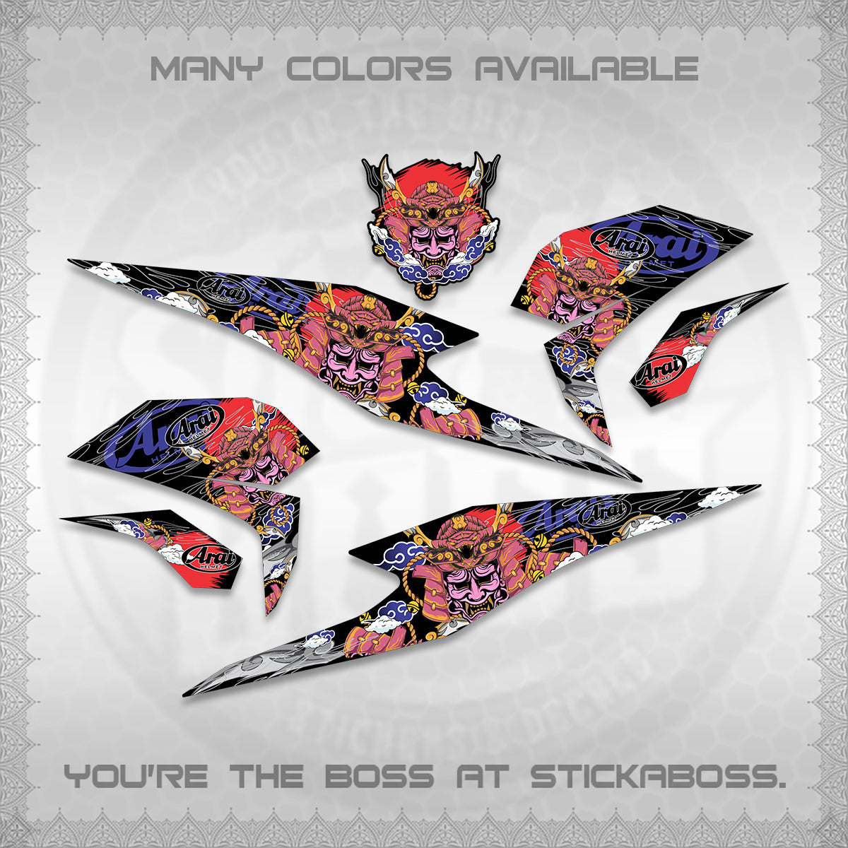 BEAT FI INDO DECALS (2026 NEW SAMURAI MOTIF) STICKER KITS BY STICKABOSS