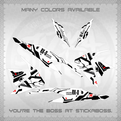 CLICK V2 FOR WHITE VARIO DECALS (RX-O UNICORN GD)STICKER DECALS By STICKABOSS