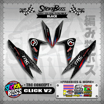 CLICK V2 DECALS ( TRC CONCEPT )【WITH FREEBIES】