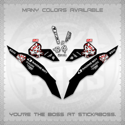 CLICK V3 DECALS (2026 RACE ZOMBIE DESIGN)STICKER DECALS By STICKABOSS