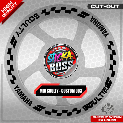 MIO SOULTY MAG STICKER SET ( 2 MAGS ) - CUSTOM 003 | VINYL WATERPROOF CUT-OUT DECALS