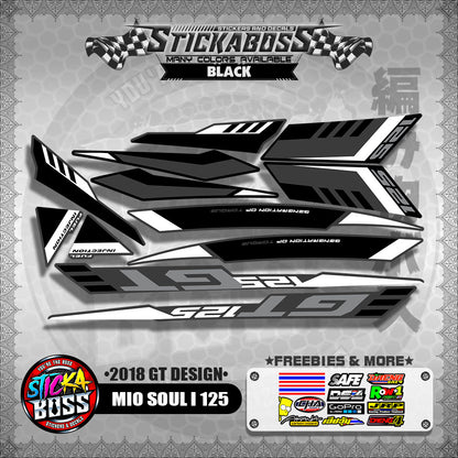MIO SOUL i 125 DECALS ( 2018 GT DESIGN ) 【WITH FREEBIES】