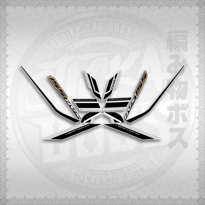 STICKER DECALS for AEROX 155 V2 MALAYSIAN FOR WHITE (AV2NVSCO) By STICKABOSS (SOFIE LAMINATED)