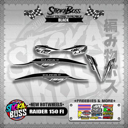 CLICK 150 V2 DECALS FOR WHITE ( NEW CUSTOM STRIPPING GAME CHANGER )【WITH FREEBIES】