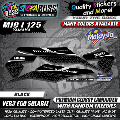 Mio i 125 Malaysian Decals ( Ver3 Ego Solariz )【WITH FREEBIES】Malaysia Concept